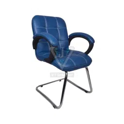 VJ Interior 20 inch 12 kg Blue Fixed Base Visitor Chair, VJ-0166-picture-18