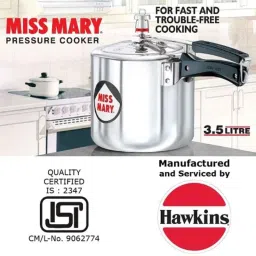 Hawkins Miss Mary 3.5 Litre Pressure Cooker, MM35 (Pack of 2) image 2