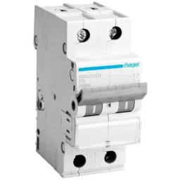 Hager 25A Double Pole B Curve h3 MCB, NBN225N, Breaking Capacity: 10 kA (Pack of 6)-picture-17