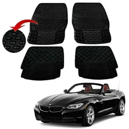 Kozdiko 4 Pcs PVC &a; Rubber Black Car Floor Mat Set for BMW X1-picture-17