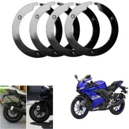 RA Accessories Pro 4 Pcs 17 inch Acrylic Black Bike Wheel Cover Set for Yamaha R15 V3, RAAN3135-picture-10