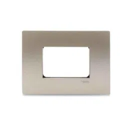 Schneider Electric Opale 3 Module Universal Matt Gold Universal Grid &a; Cover Plate, AAKX0754 (Pack of 10)-picture-45