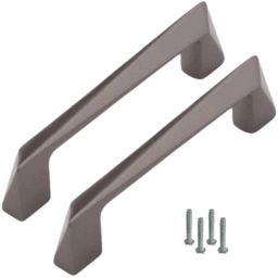 Atom 218 4 inch Black Matt Finish Zinc Cabinet Pull Handle (Pack of 2)-picture-48