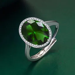 Designs & You Silver-Plated Cubic Zirconia Studded Finger Ring-picture-46