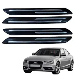 Kozdiko 4 Pcs Double Chrome Bumper Protector Set for Audi A4-picture-11