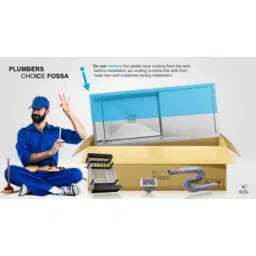 Fossa FS-09 37x18x10 inch Stainless Steel Matt Finish Silver Single Bowl with Drainboard Handmade Kitchen Sink, FS-8Drain image 5