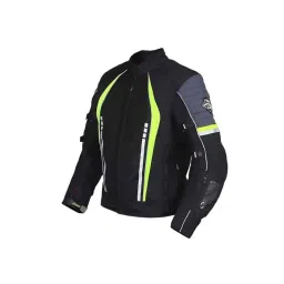 Biking Brotherhood Neon Cordura &a; Mesh Panel Voyager Jacket, Size: 3XL image 3