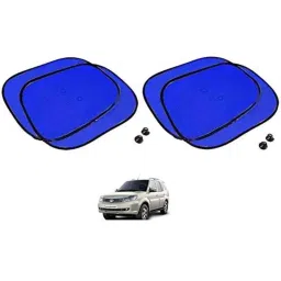 Kozdiko 4 Pcs Blue Chipkoo Car Window Sunshade Curtain Set for Tata Safari Storme, koz_82963-picture-33