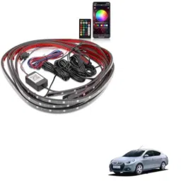 Kozdiko 12V Car Underbody Multicolor LED Strip Light Set with Wireless Remote for Renault Scala-picture-33