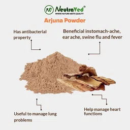 neutraved Arjuna Powder | 100% Pure Arjuna Chaal Powder | Arjuna Bark, Arjuna Chal Powder image 3