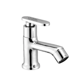 Levers Aqua Brass Silver Chrome Finish Basin Tap with Deck Flange, A-09099-picture-40