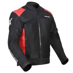 AllExtreme FLAWLESS EX-FRJ-3XL Mesh Fabric Red &a; Black Unisex Back Shoulder &a; Elbow Protection Guard Riding Jacket with Reflective Stickers, Size: 3XL-image-33