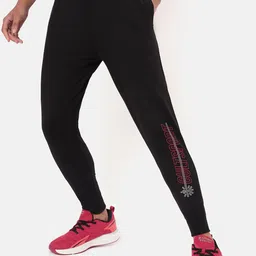 CULT Women Black Solid Cotton Joggers image 1