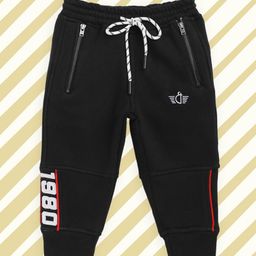 Gini and Jony Boys Black Solid Joggers-picture-15