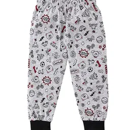 EIO Infants Pack Of 5 Conversational Printed Pure Cotton Joggers image 5