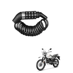 Kozdiko Plastic Black Resettable Password Multi-Use Cable Lock for Hero Xpulse 200-picture-11