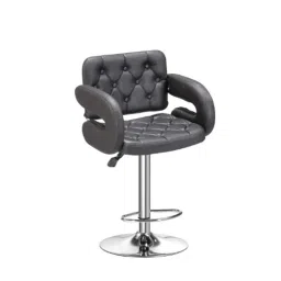 Da Urban Hot Black Height Adjustable &a; Revolving Bar Stool Chair image 2