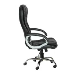 Modern India Leatherate Black High Back Office Chair, MI277 image 2