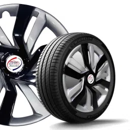 Auto Pearl 4 Pcs 14 inch Polypropylene Black &a; Silver Press Type Car Wheel Cover Set with Retention Ring for Ford Fiesta Classic 2011-2012, 14WC_Idtec_Rev_FiestaClassic11_12 image 5