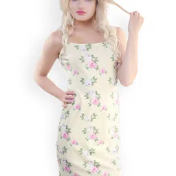 Belle Fille Yellow Printed Shift Dress-picture-46