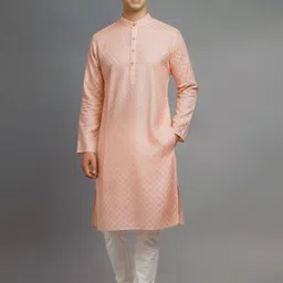 tibra collection Men Cotton Blend Kurta Pyjama Set-picture-20