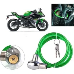 Auto Pearl PVC &a; Plastic Green Heavy Duty Cable Lock for Ninja 650, 332-picture-46