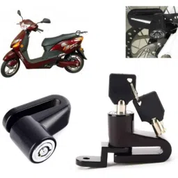 Auto Pearl Steel Black Heavy Duty Anti-Theft Disc Brake Lock for Electric Cruz, Lock_199-picture-28