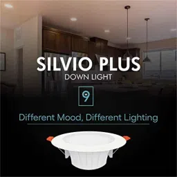 Fybros Silvio Plus 9W Aluminium Red Round LED Ceiling Light, FLS5833A image 5