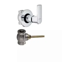 Cera Chelsea Quarter Turn Single Lever Wall Mount Stop Cock, F1016351 + F4050102 (Pack of 2)-image-63