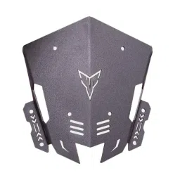 RA Accessories Mild Steel Black Bike Headlight Visor for Yamaha MT15, RAA58NMQ-picture-12