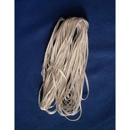 Ampereus 25m 4mm White Flat Elastic Cord Earloop for Face Mask image 3