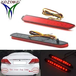 Kozdiko 2 Pcs Rear Brake DRL LED Light Reflector Set for Maruti Suzuki S Cross image 2