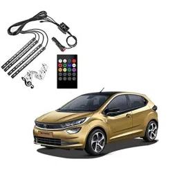 Kozdiko 48 LED 12V Multicolor Music Controlled Car Interior Atmosphere Strip Light Kit with Sound Active Function for Tata Altroz-picture-21