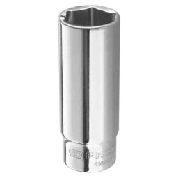 Facom 1/4 inch Square Drive Long Socket 6 Points 9/32 inch, R.9/32HEL-picture-22