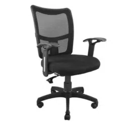 Advanto Black Medium Mesh Back Ergonomic Office Chair with Armrest, ADPN BI 033 image 2