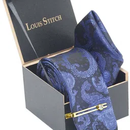 LOUIS STITCH Silk Tie Pin Set image 3