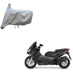 Kozdiko Polyester Silver Scooty Body Cover with Mirror Pockets for Aprilia SRV 850-picture-19