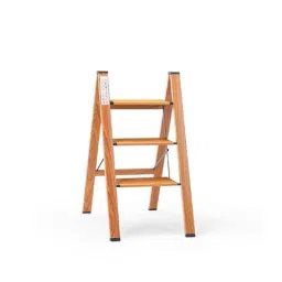Corvids 150kg 3 Step Aluminum Teak Foldable Ladder with Wide Anti-Slip Pedal, CASL-03T-picture-36