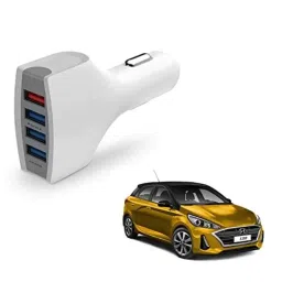 Kozdiko 36W 4.1 White USB Car Fast Charger with 4 Ports for Hyundai Elite i20 2020-picture-24