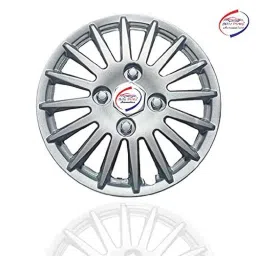 Auto Pearl 4 Pcs 12 inch ABS Silver Press Type Hubcap Wheel Cover Set with Retention Ring for Maruti Suzuki Alto STD image 3