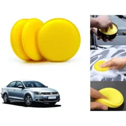 Auto Pearl Polyurethane Beige Washing &a; Waxing Polish Foam Sponge for Jetta 2013-2015 (Pack of 3)-picture-11