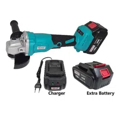 Krost 10000rpm 18V 4 inch Green Powerful Cordless Angle Grinder Machine image 4