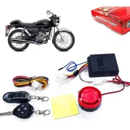 Auto Pearl 12V Black Two-Way Anti Theft Motorcycle Alarm Kit with 2 Pcs Remote for Splendor Pro Classic-picture-47