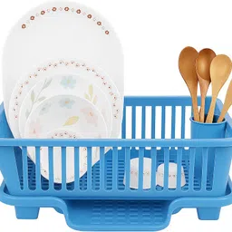 niru e-commerce Dish Drainer Kitchen Rack Drying Rack Washing Basket with Tray Plastic-picture-21