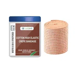 Safent 2 inch 5cmx4.5m Cotton High Elastic Crepe Bandages, SAFE0057 (Pack of 2)-picture-12