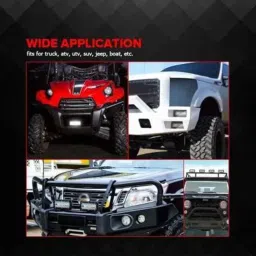 JBRIDERZ Car 36 Led 120W Heavy Duty Cree Fog Lamp 2 Pcs Set With Switch For Maruti Wagon R 2Nd Gen 1.0L Lxi Lpg image 4