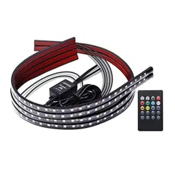 Kozdiko 4 Pcs Car Underbody Multicolor Neon Light Set with IR Remote for Mitsubishi Lancer-picture-33