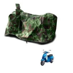 Kozdiko Polyester Jungle Print Waterproof Bike Body Cover with Mirror Pockets &a; Buckle Belt for Vespa SXL 150-picture-30