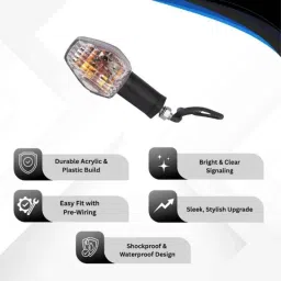 Varroc Bike Indicator for Hero Glamor HF Deluxe with Pre-Wiring, K353336800 (Pack of 2) image 5