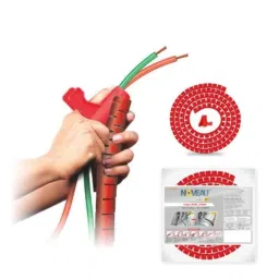 Noveau Safe-T-1ST 34mm 1.5mm Virgin HDPE Red Cable Zipper, NSFZ34RD0105 (Pack of 2)-picture-36